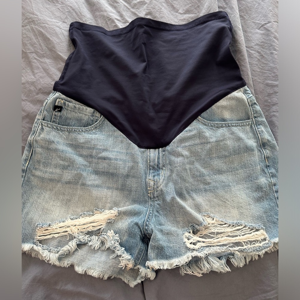 Pinkblush Distressed Maternity Jean Shorts Size 30